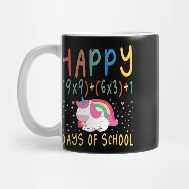 Happy 100 Days Of School Math Formula / 100th Day of Virual School / 100 Days of School / Virtual Learning / Cute Gift for Boys and Girls / Cute unicorn / Virual Teacher by First look